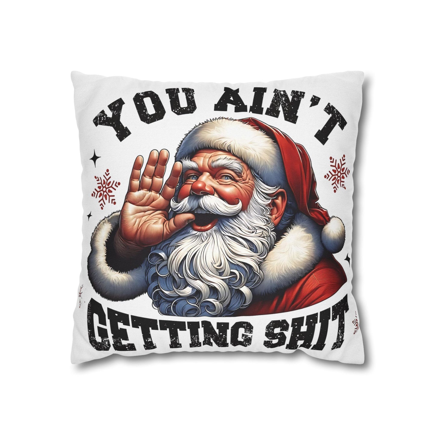 Funny Santa Pillowcase for Holiday Decor, Christmas Gift, Holiday Throw Pillow, Cozy Home Decor, Novelty Pillow - VYBE Shop