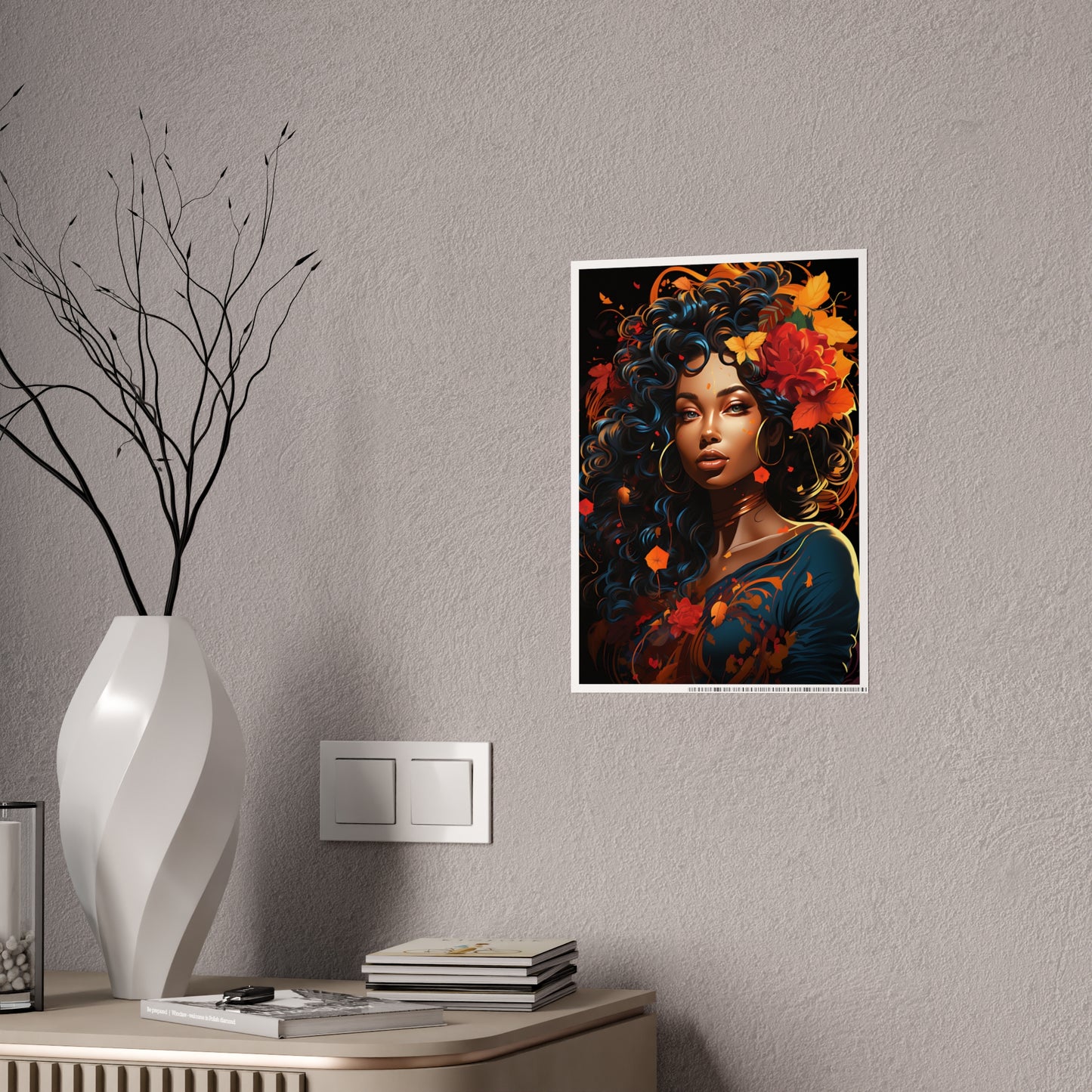 AfroArt- Beautiful Afrocentric Woman Poster - VYBE Shop
