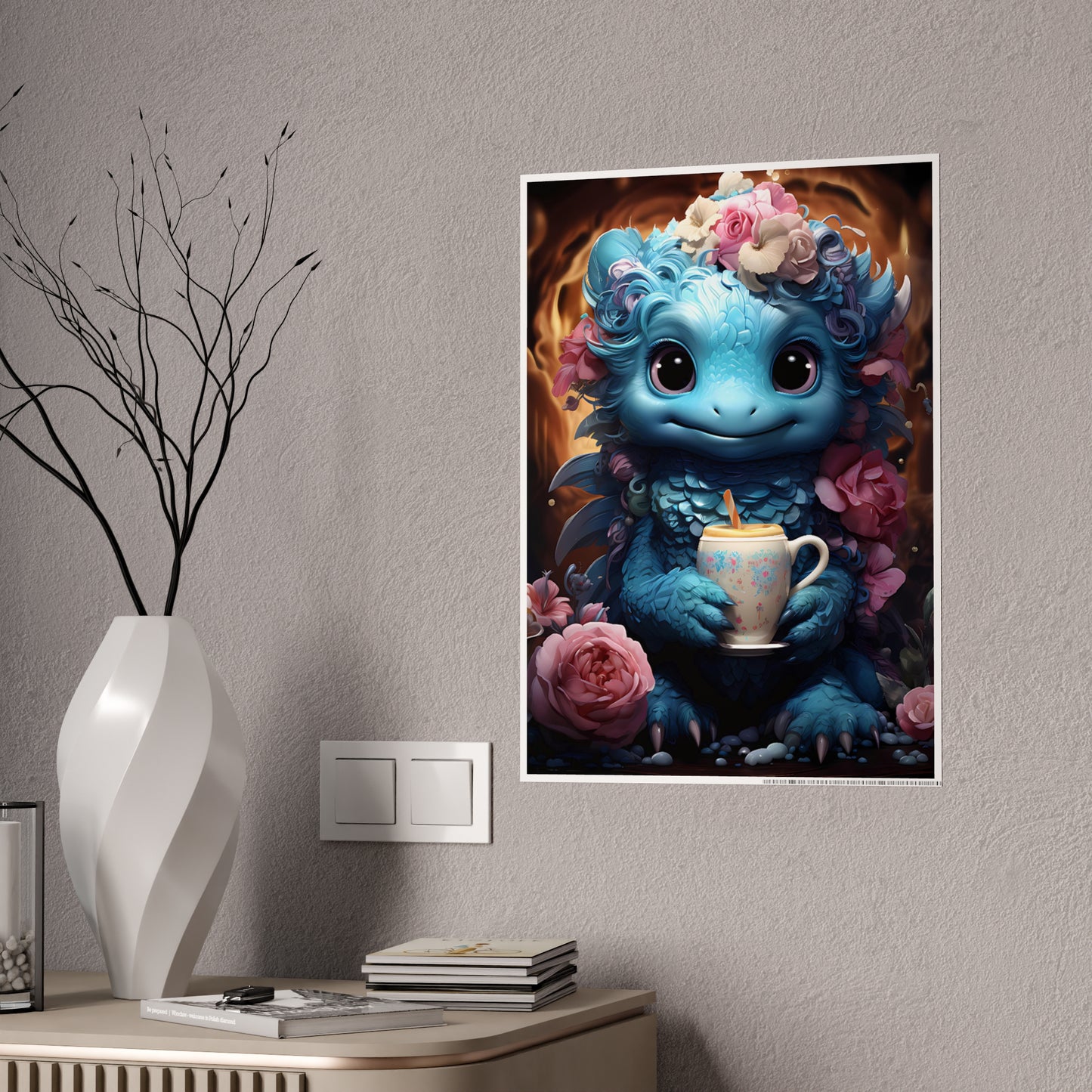 Adorable Fantasy Creature Poster, Gift for Kids - VYBE Shop