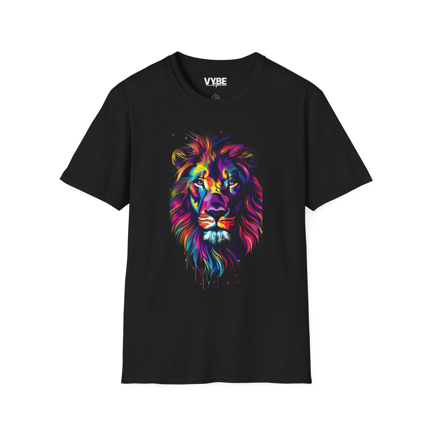 Vibrant Lion Graphic T-Shirt