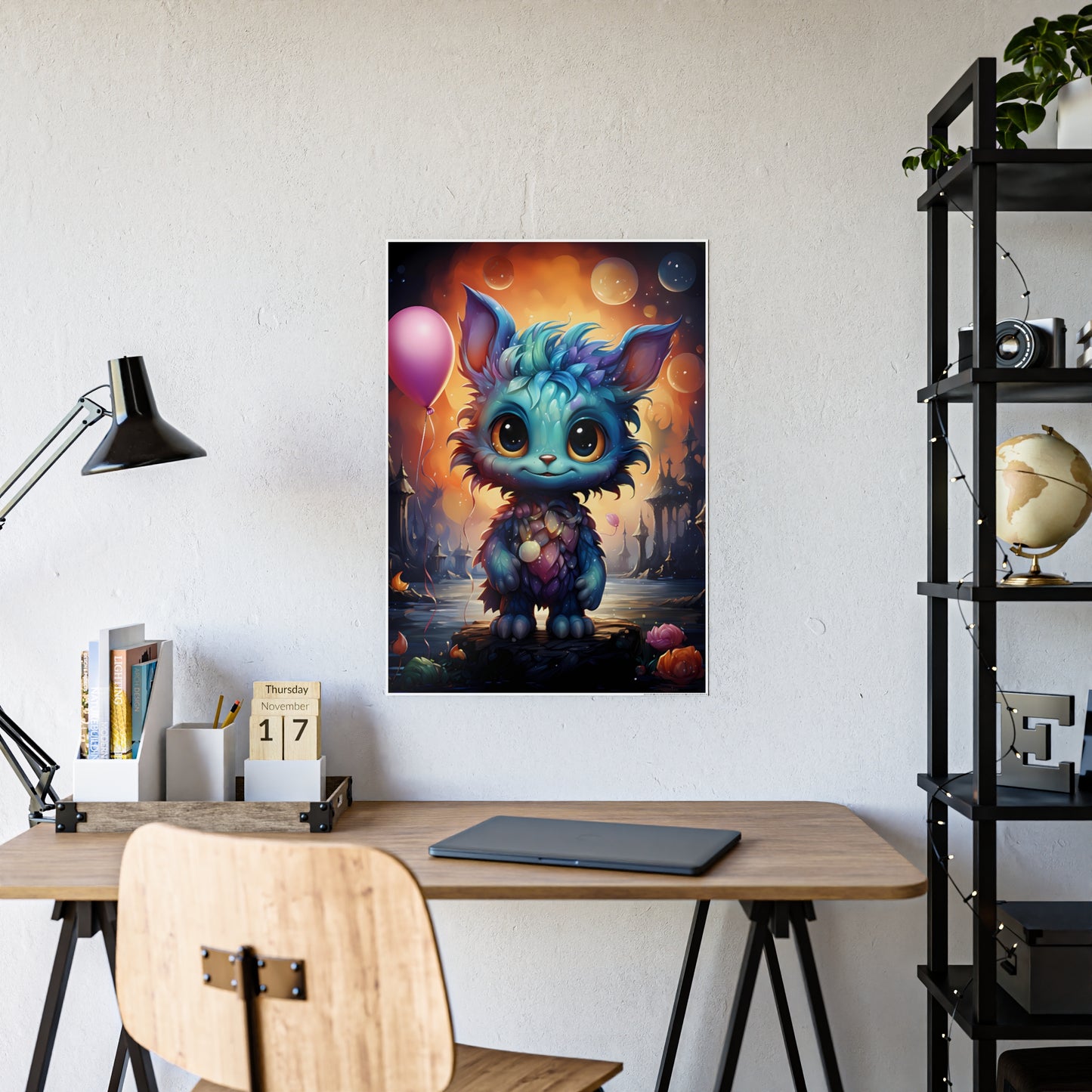Whimsical Creature Poster, Fantasy Wall Décor, Kids Room Decor - VYBE Shop
