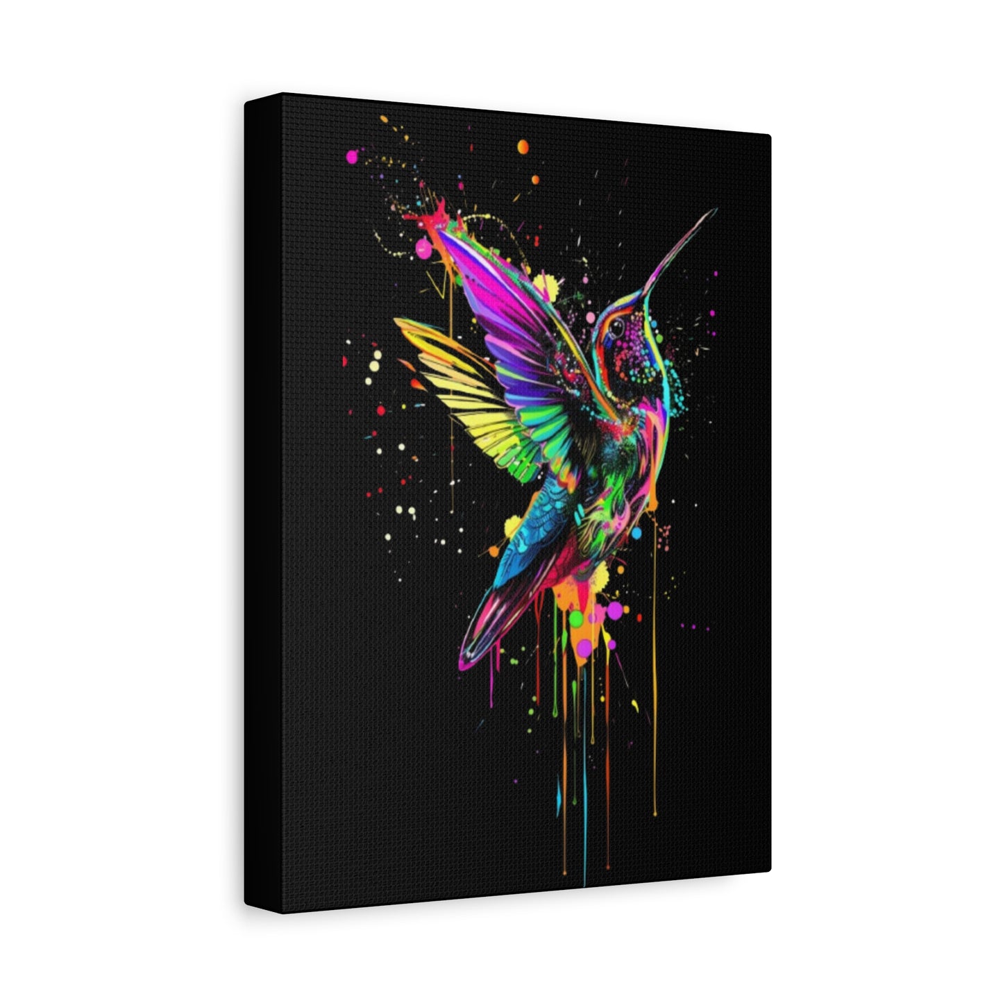 Neon Hummingbird Matte Canvas, Stretched, 1.25" - VYBE Shop