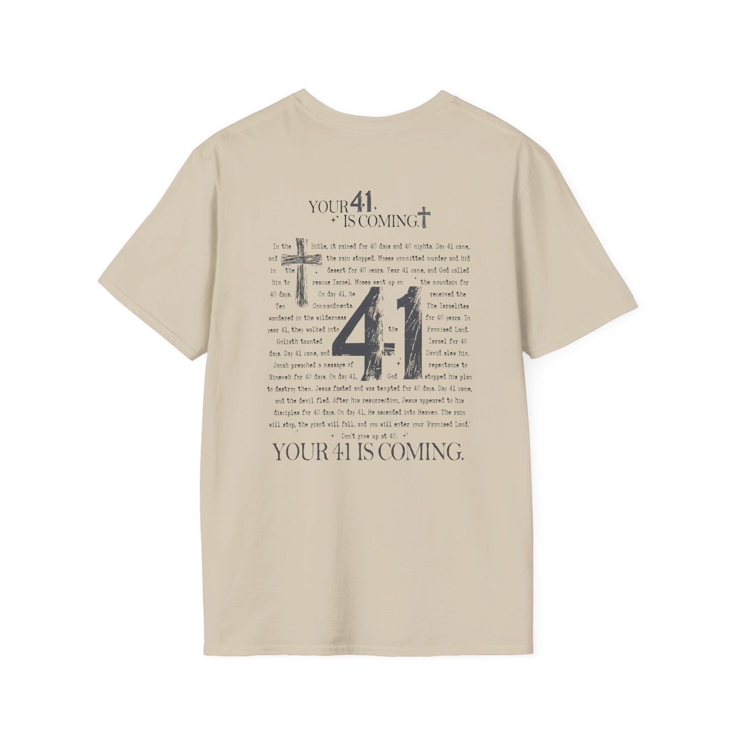 Religious- 41 T-Shirt with Faith Design | Perfect for Believers, Gifts, Church Events, Casual Wear, Spirituality - VYBE Shop