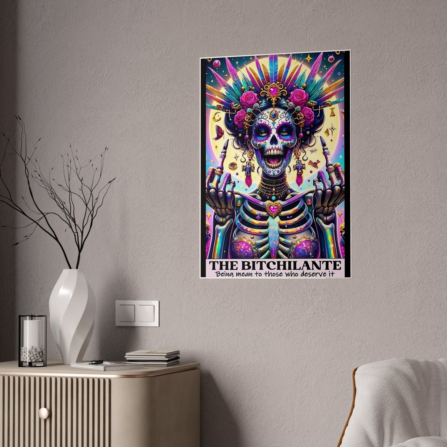 Bitchalante Tarot Wall Poster - Enchanting Wall Decor for Mystical Spaces - VYBE Shop