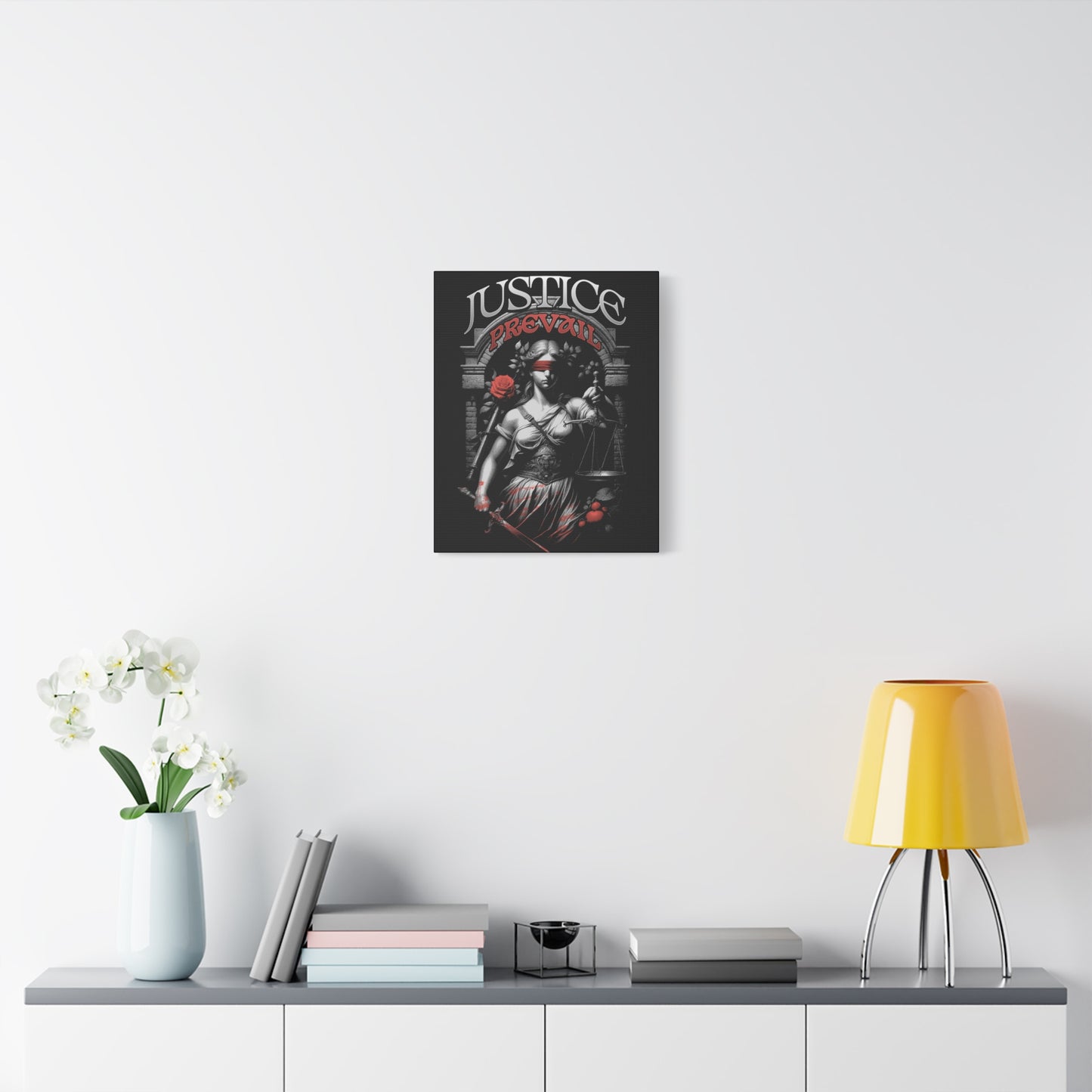 Justice Prevail Canvas Art Print, Wall Decor for Lawyers, Gift for Activists, Office Wall Art, Inspirational Home Decoration - VYBE Shop