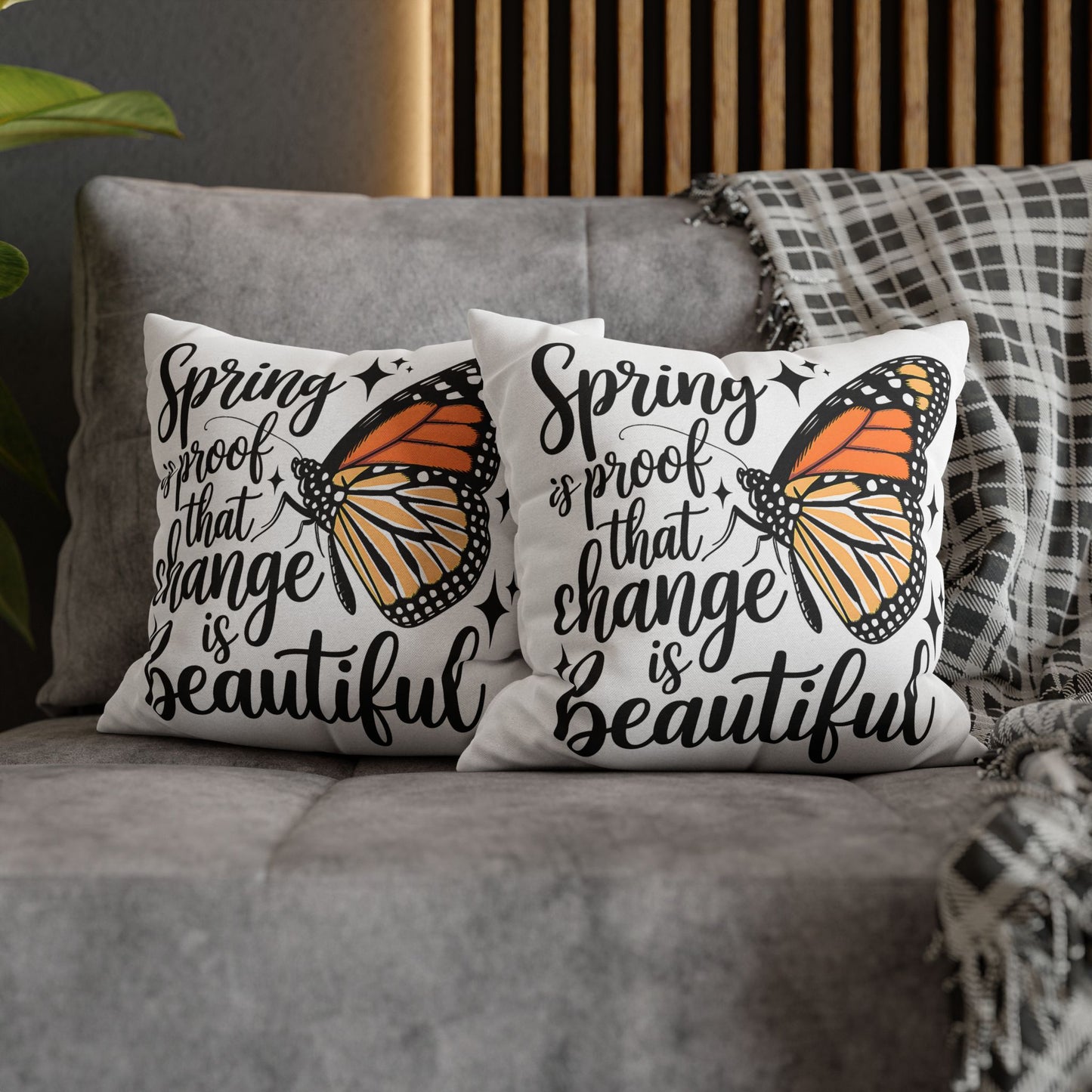 Spring Butterfly Pillowcase - Boho Home Decor for Nature Lovers, Perfect Spring Gift - VYBE Shop