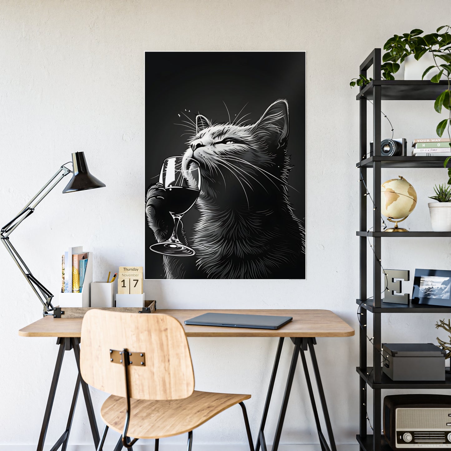 Cat Wall Art - Whimsical Cat Gloss Posters, Cute Cat Artwork & Gift for Cat Lovers - VYBE Shop
