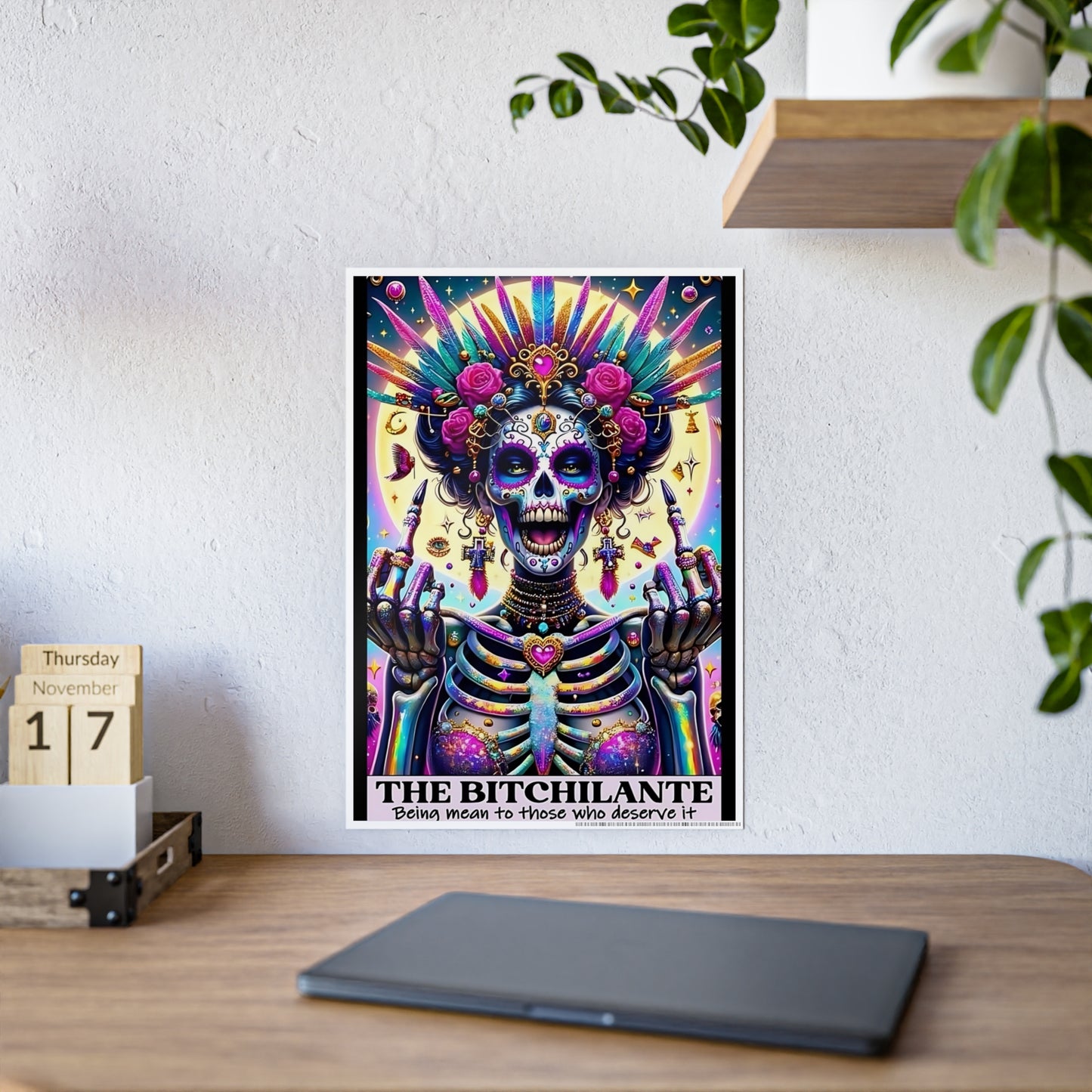 Bitchalante Tarot Wall Poster - Enchanting Wall Decor for Mystical Spaces - VYBE Shop