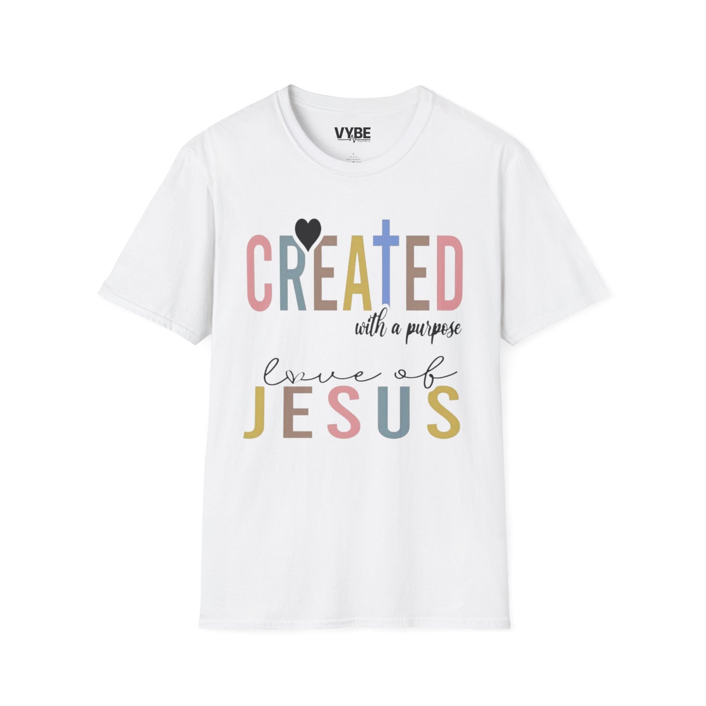 Created with Purpose, Jesus Love Tee - VYBE