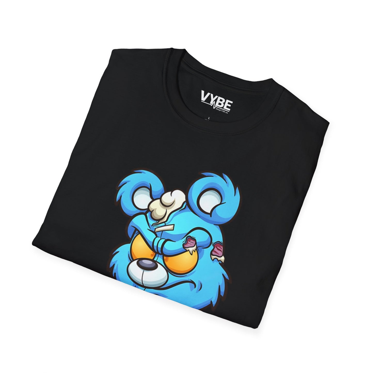 Blue Cartoon Bear T-Shirt - VYBE