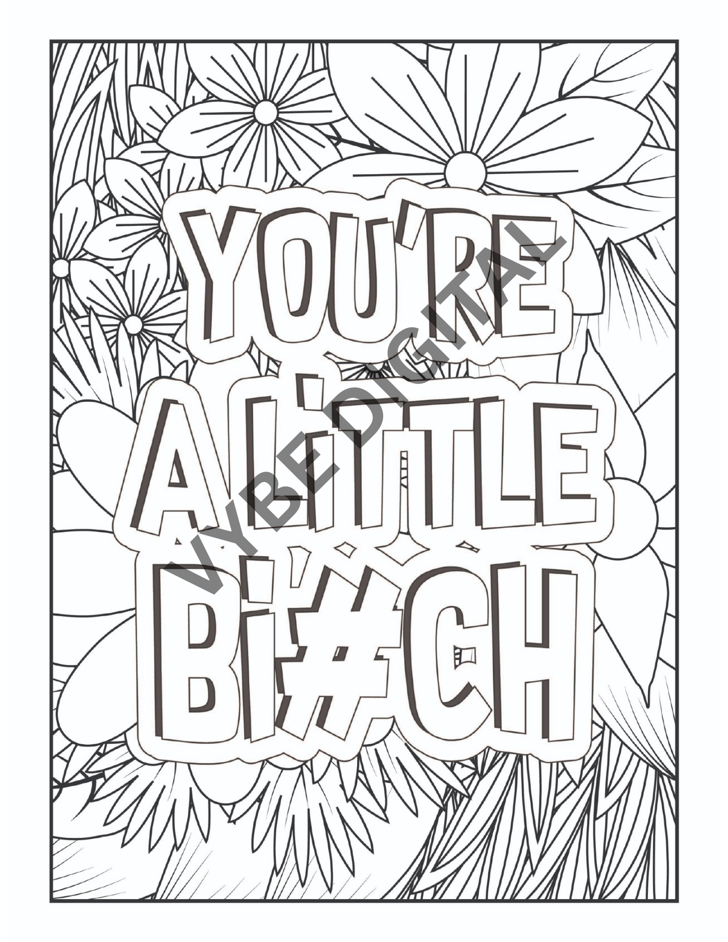 Vulgar Words Coloring- 100 pages