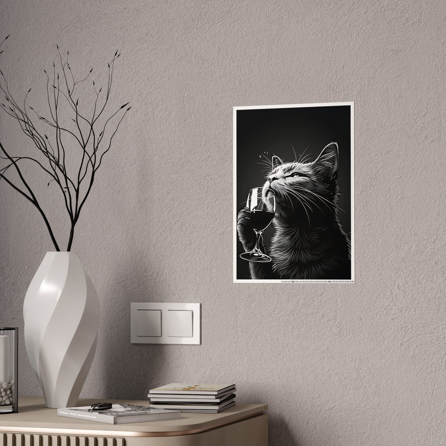 Cat Wall Art - Whimsical Cat Gloss Posters, Cute Cat Artwork & Gift for Cat Lovers - VYBE Shop