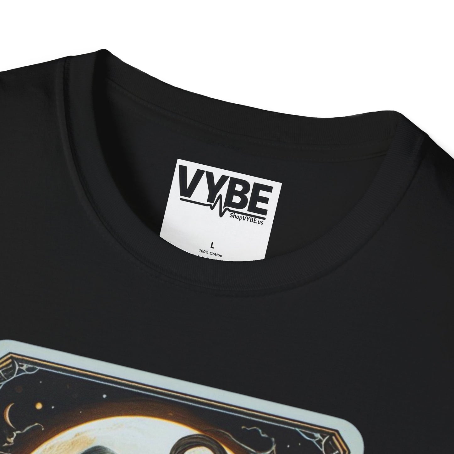 Halloween Ghost Tarot Tee - Enchanting Design for Spooky Season - VYBE Shop