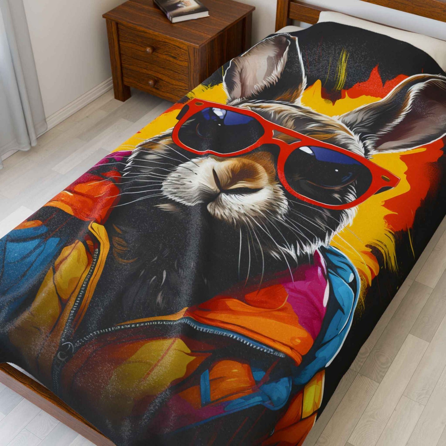 Cool Bunny Plush Blanket