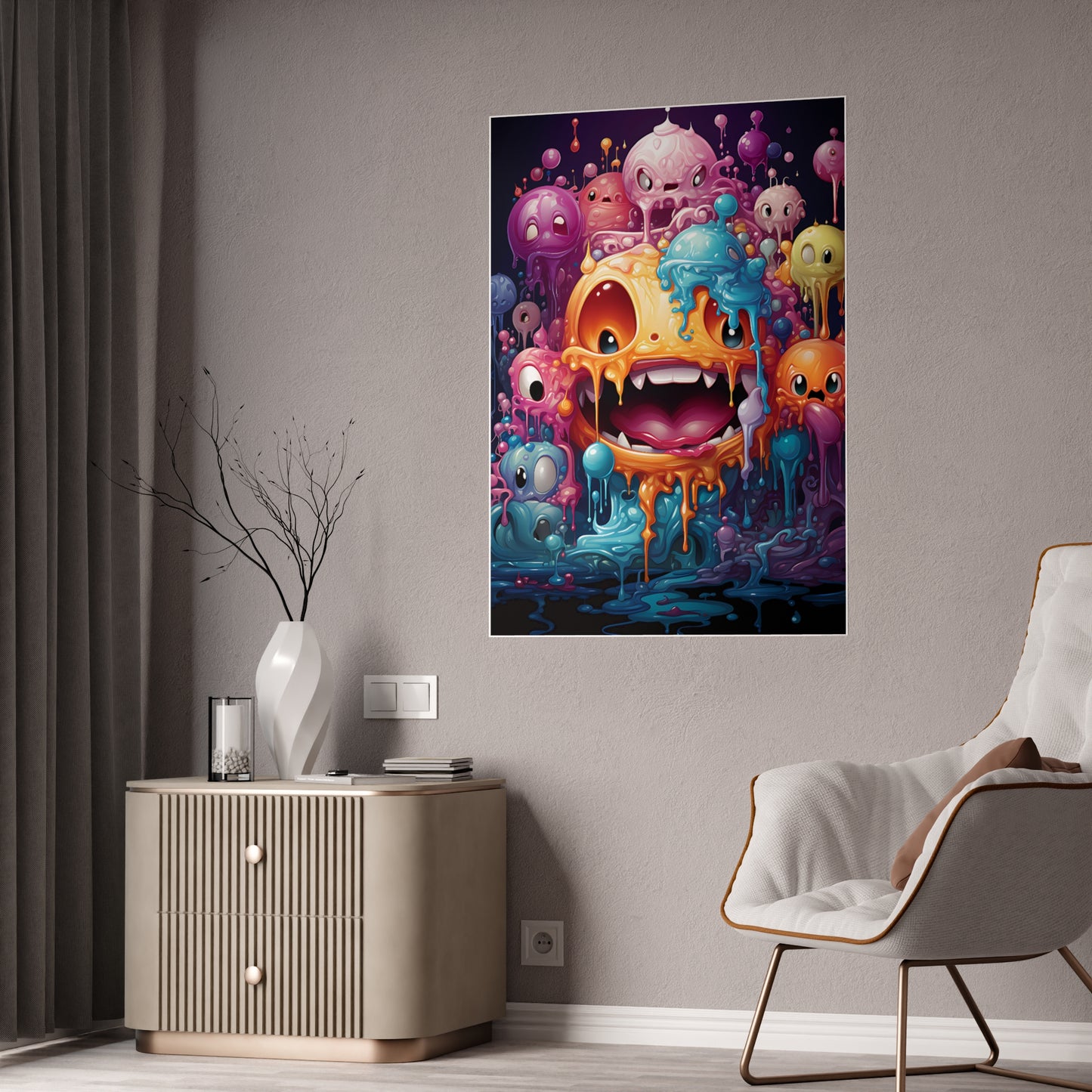 Vibrant Creatures Poster for Kids’ Room Decoration - VYBE Shop