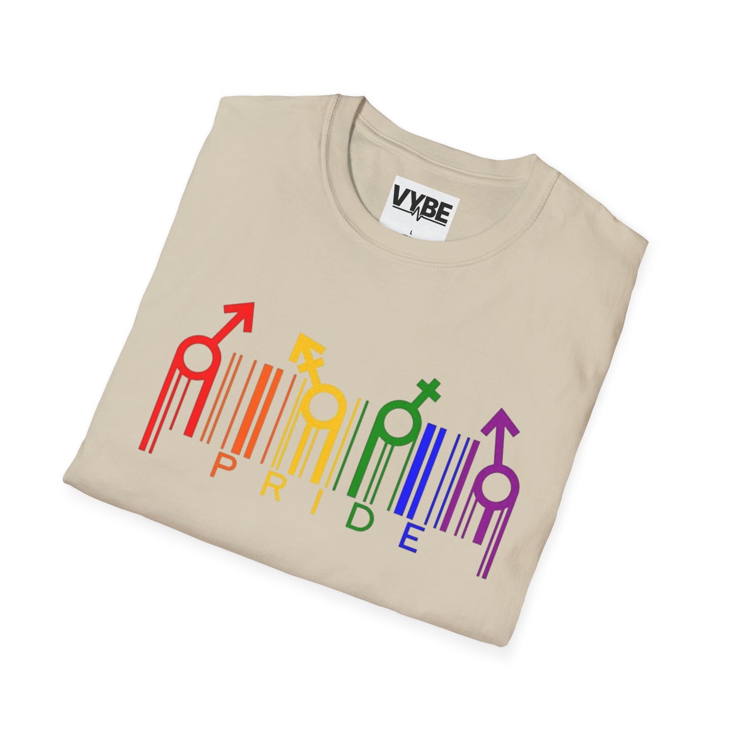 LGBTQ- Pride Graphic Tee, Rainbow Shirt for Celebrations, Unisex Equality Apparel, Softstyle Pride Wear - VYBE Shop