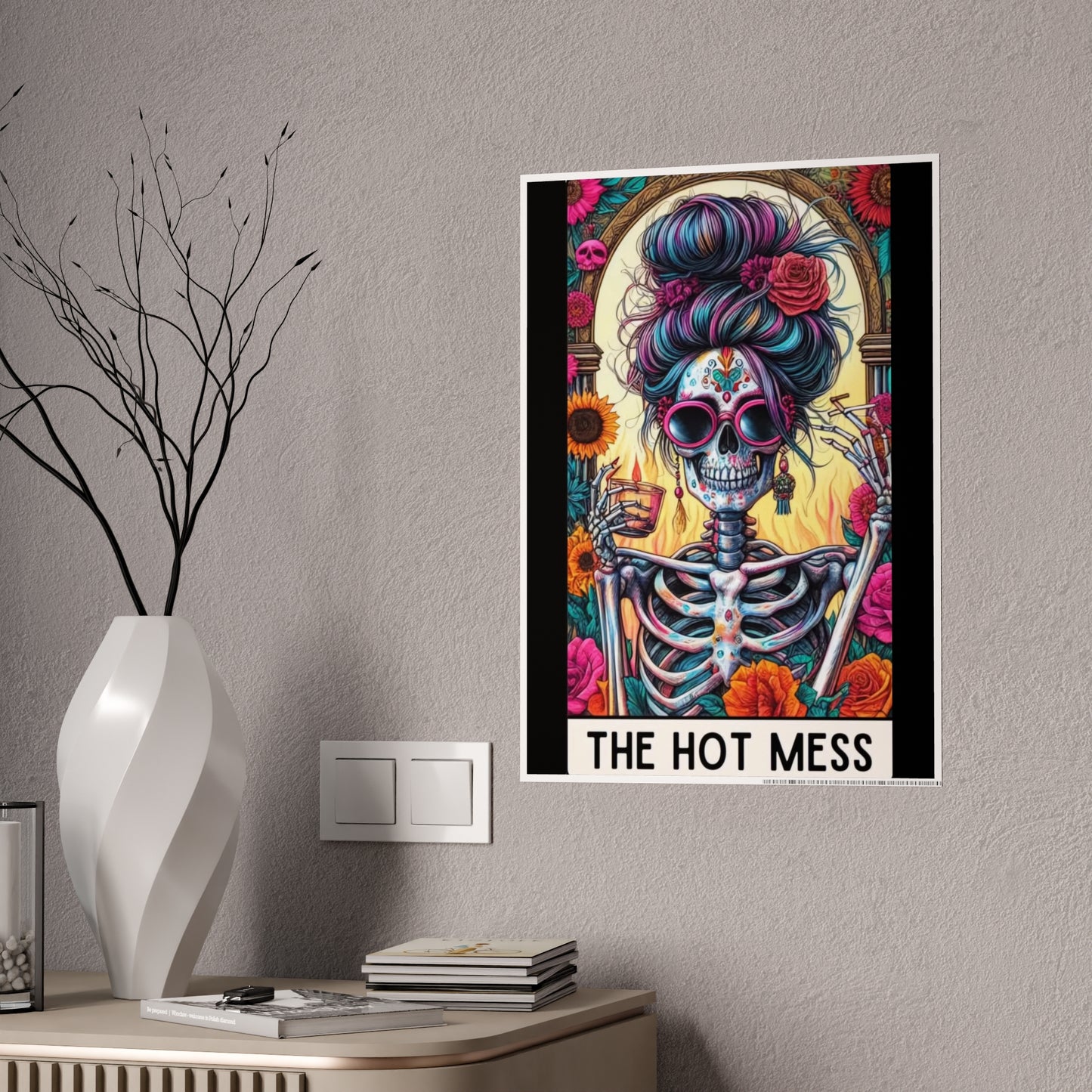 Hot Mess Wall Poster - Tarot Inspired Art for Unique Home Decor - VYBE Shop