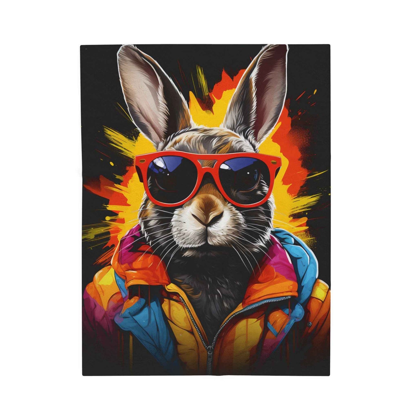 Cool Bunny Plush Blanket