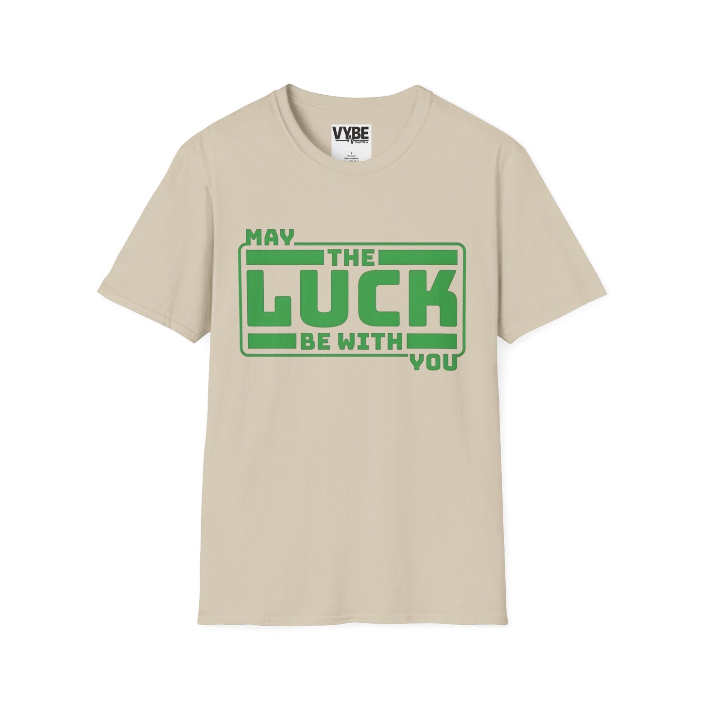 St Patrick's Day T-Shirt - May The Luck Be With You Design - VYBE Shop