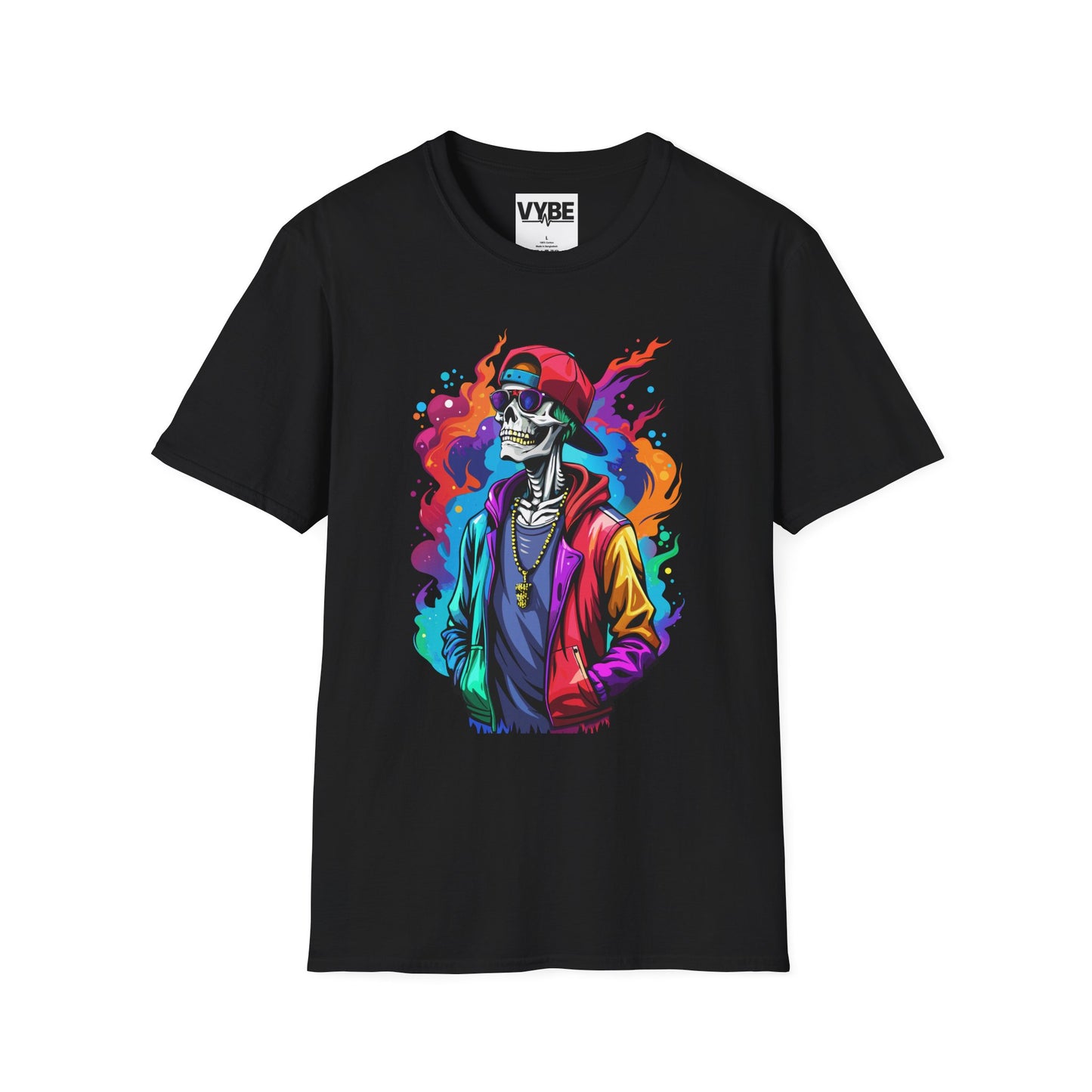Vibrant Urban Skeleton T-Shirt - VYBE Shop