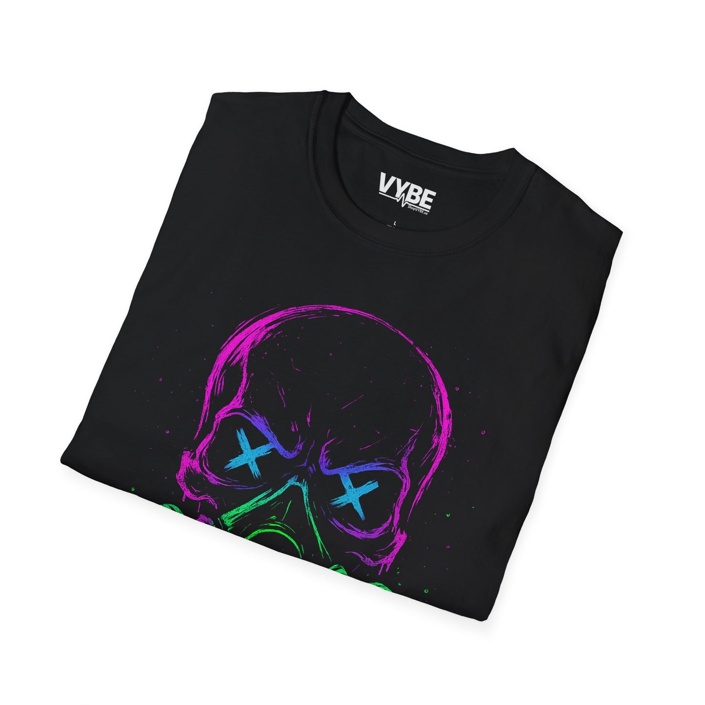 Neon Skull Graphic T-Shirt