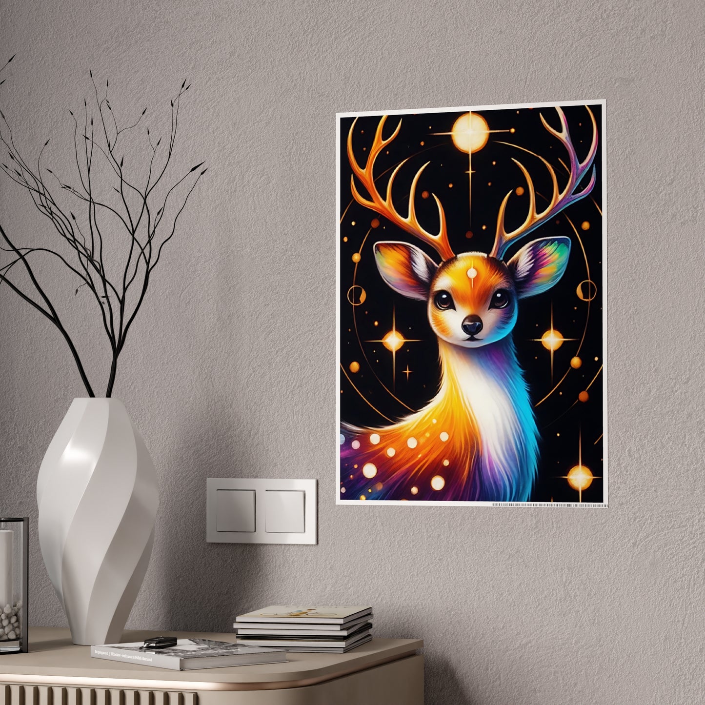 Vibrant Deer Art Poster - Glossy Wildlife Print for Nature Lovers - VYBE Shop