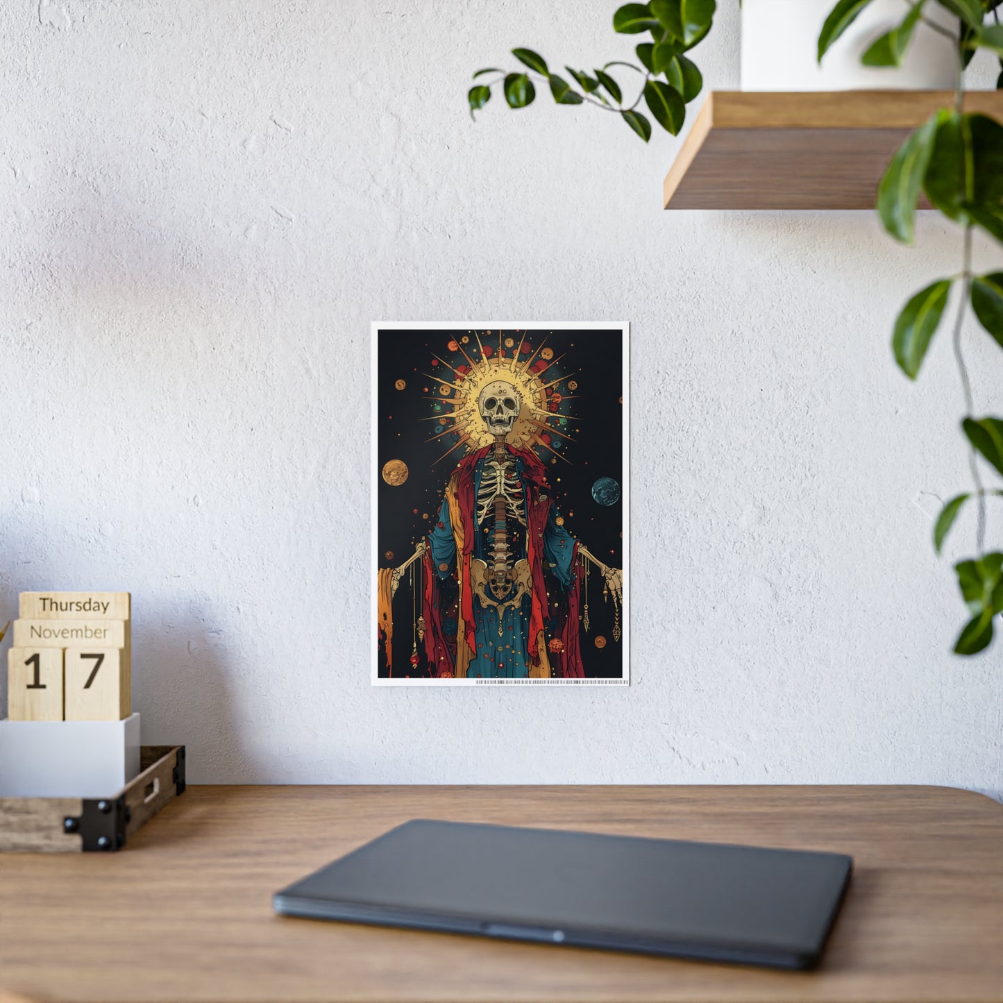Skeleton Colorful Skeletal Poster - VYBE Shop
