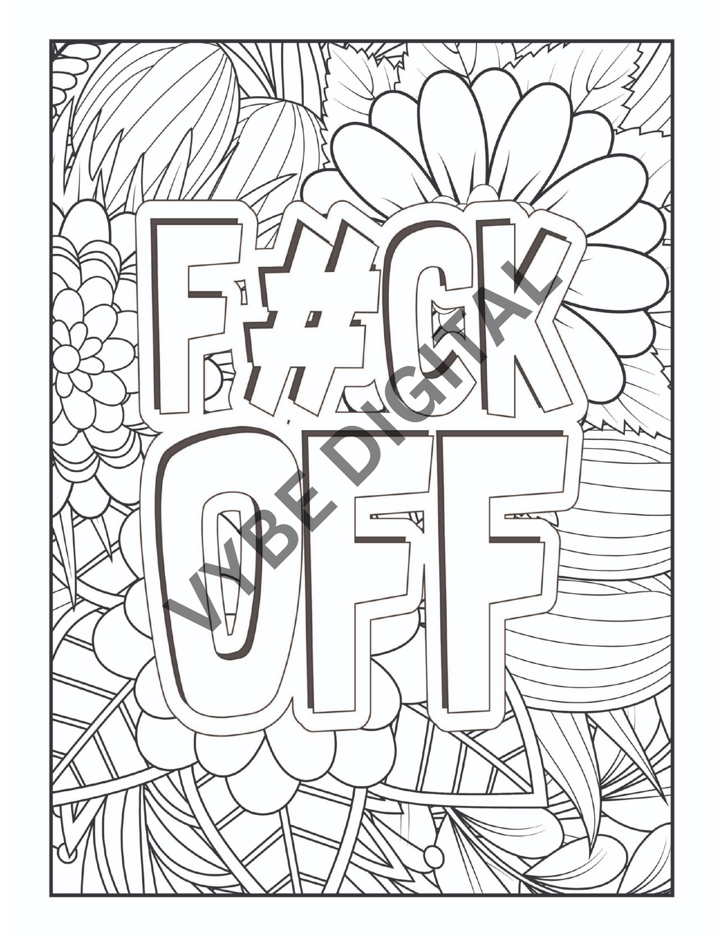 Vulgar Words Coloring- 100 pages