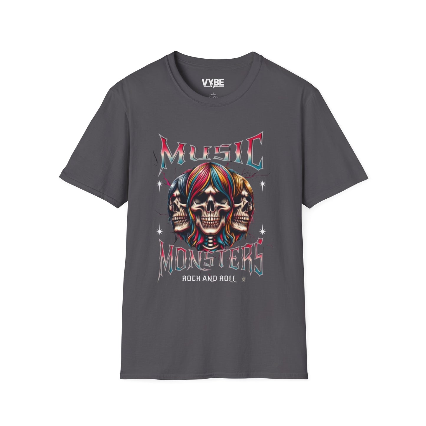 Rock and Roll Music Monsters T-Shirt - VYBE Shop