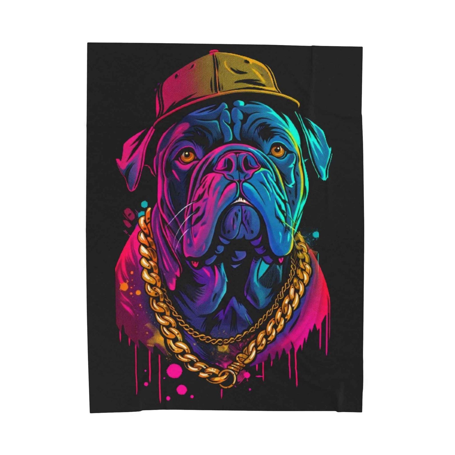 Colorful Dog-Themed Blanket