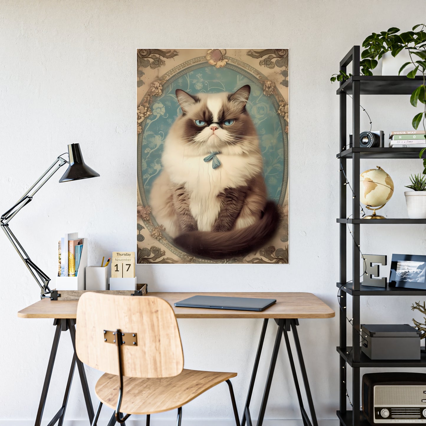Chic Cat Poster Art | Cat Lover Gift - VYBE Shop