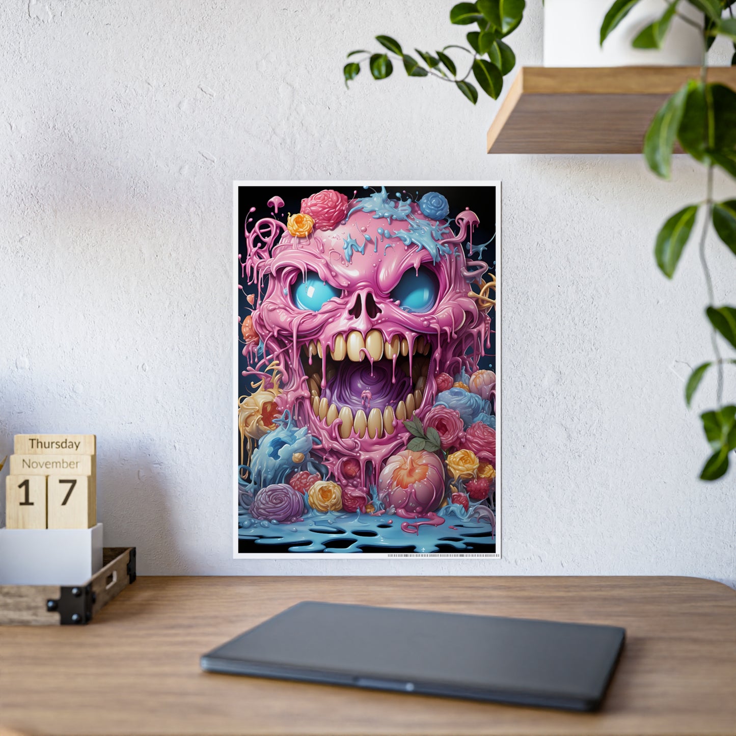 Colorful Kawaii Monster Art Poster - VYBE Shop