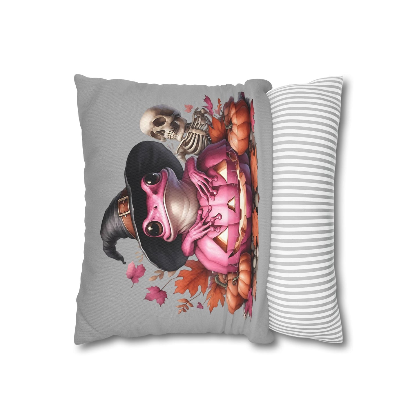 Halloween Frog Pillowcase – Spooky Home Decor for Cozy Autumn Accents and Witchy Gifts - VYBE Shop