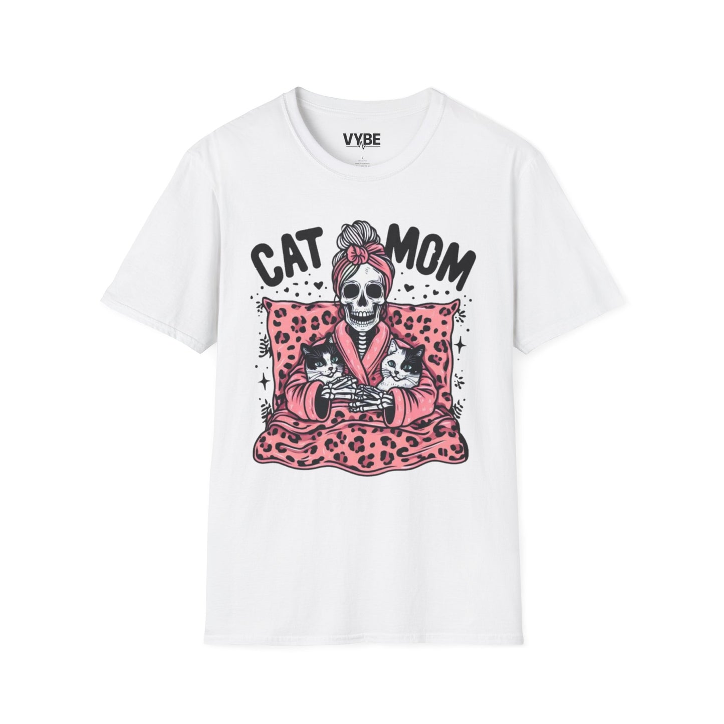 Pets- Cat Mom Skeleton T-Shirt - VYBE Shop