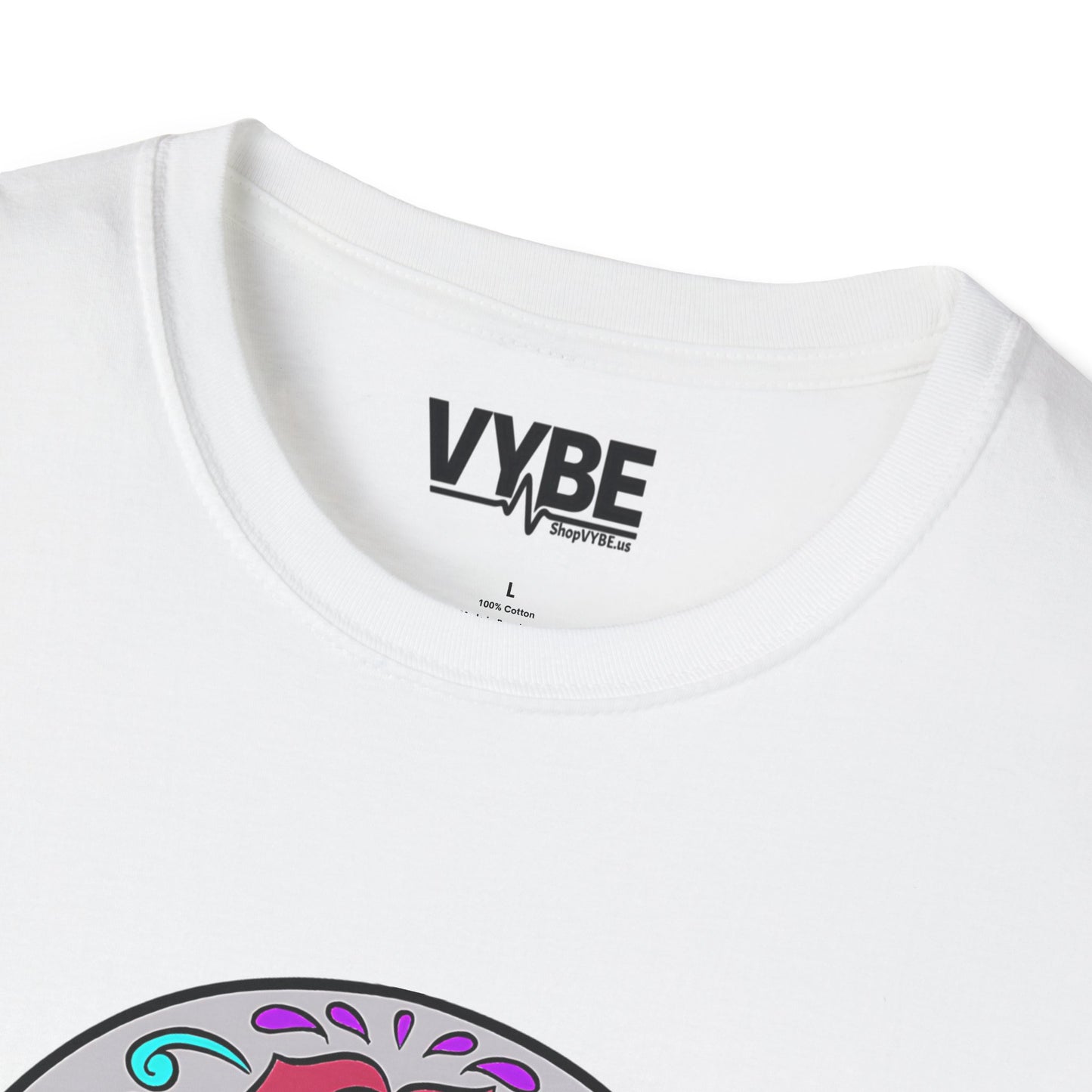 Colorful Skull Tee - Vibrant Graphic T-Shirt for Bold Style - VYBE Shop