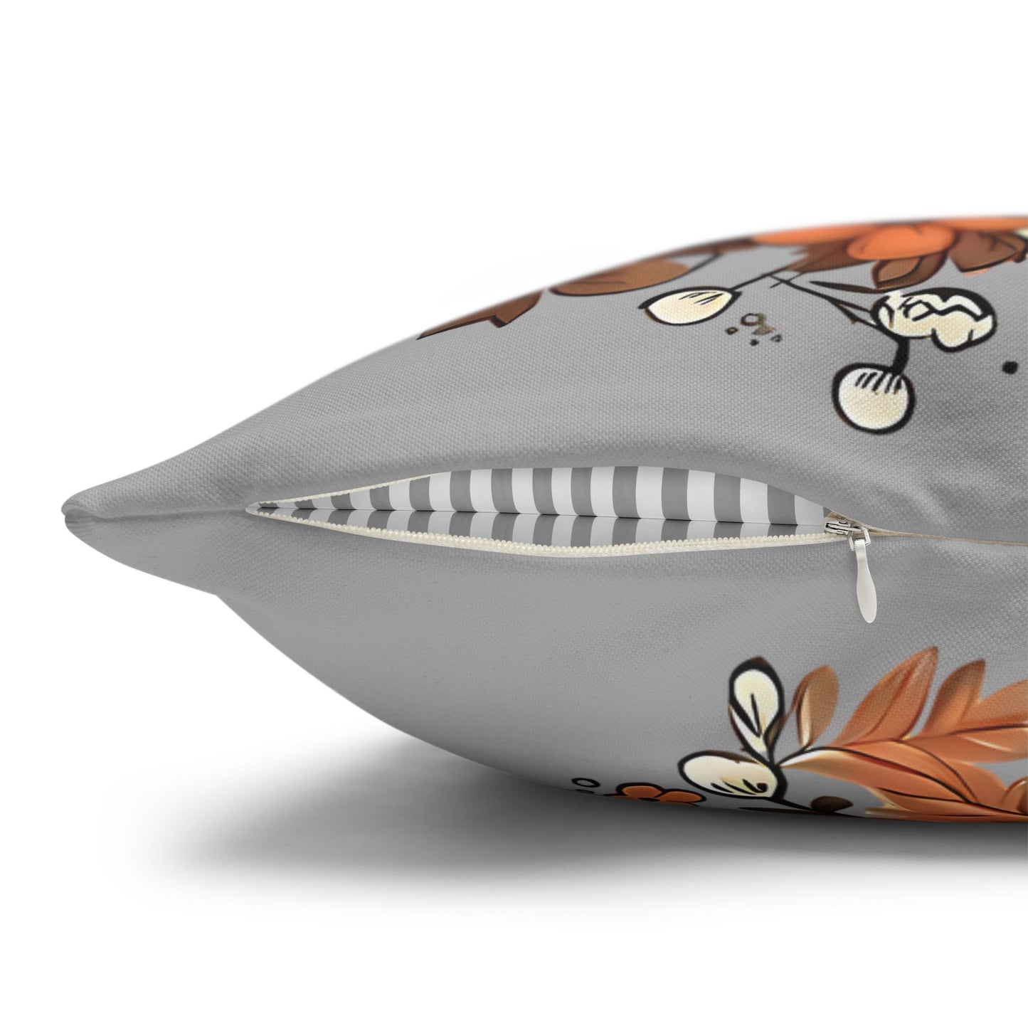 Fall Ghost Pillowcase for Halloween Home Decor, Cozy Pumpkin Floral Accent, Spooky Autumn Vibes - VYBE Shop