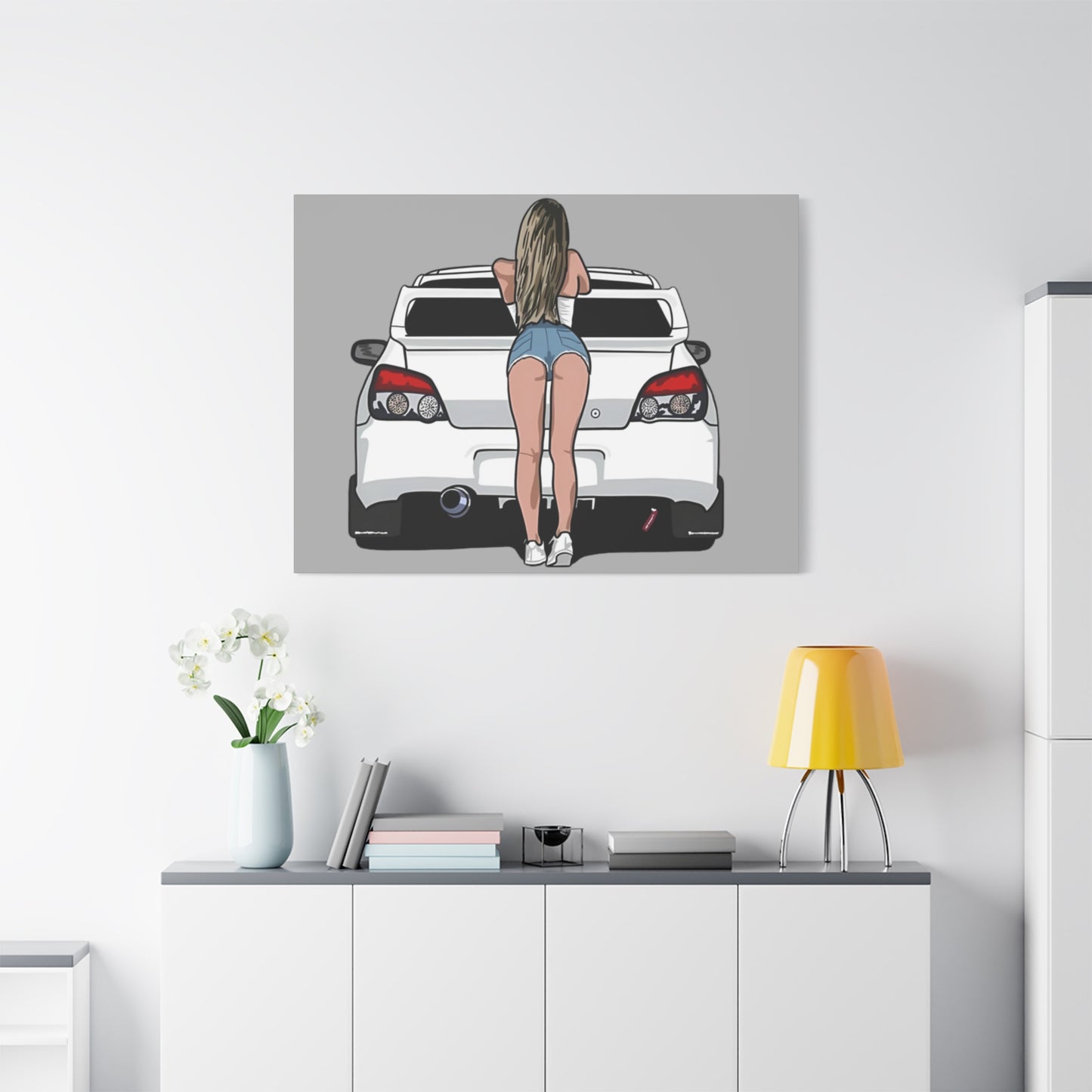 Car Lover's Art Canvas, Automotive Decor, Garage Wall Art, Gift for Car Enthusiasts, Unique Home Decor, Custom Prints - VYBE Shop