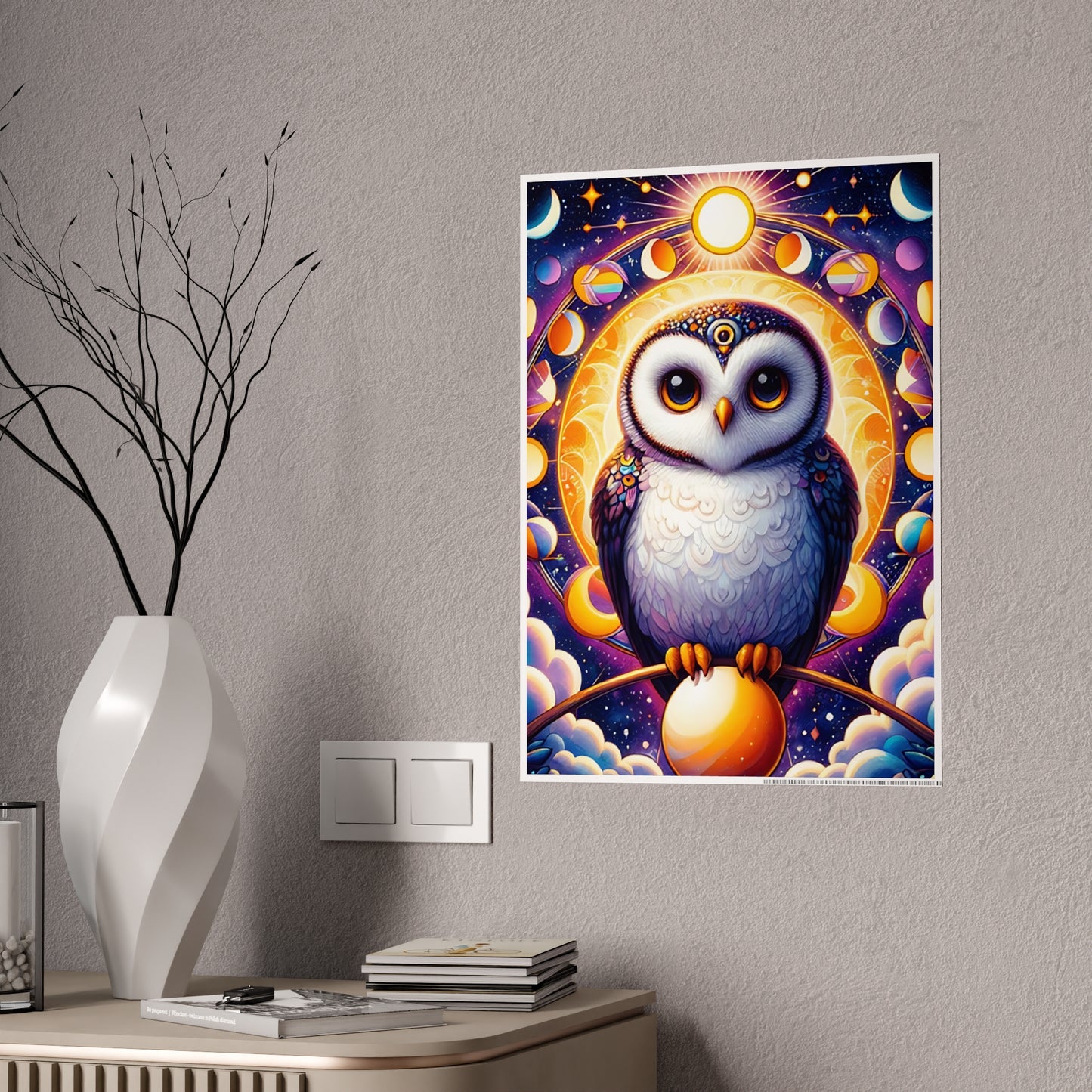 Colorful Owl Wall Art Poster - VYBE Shop
