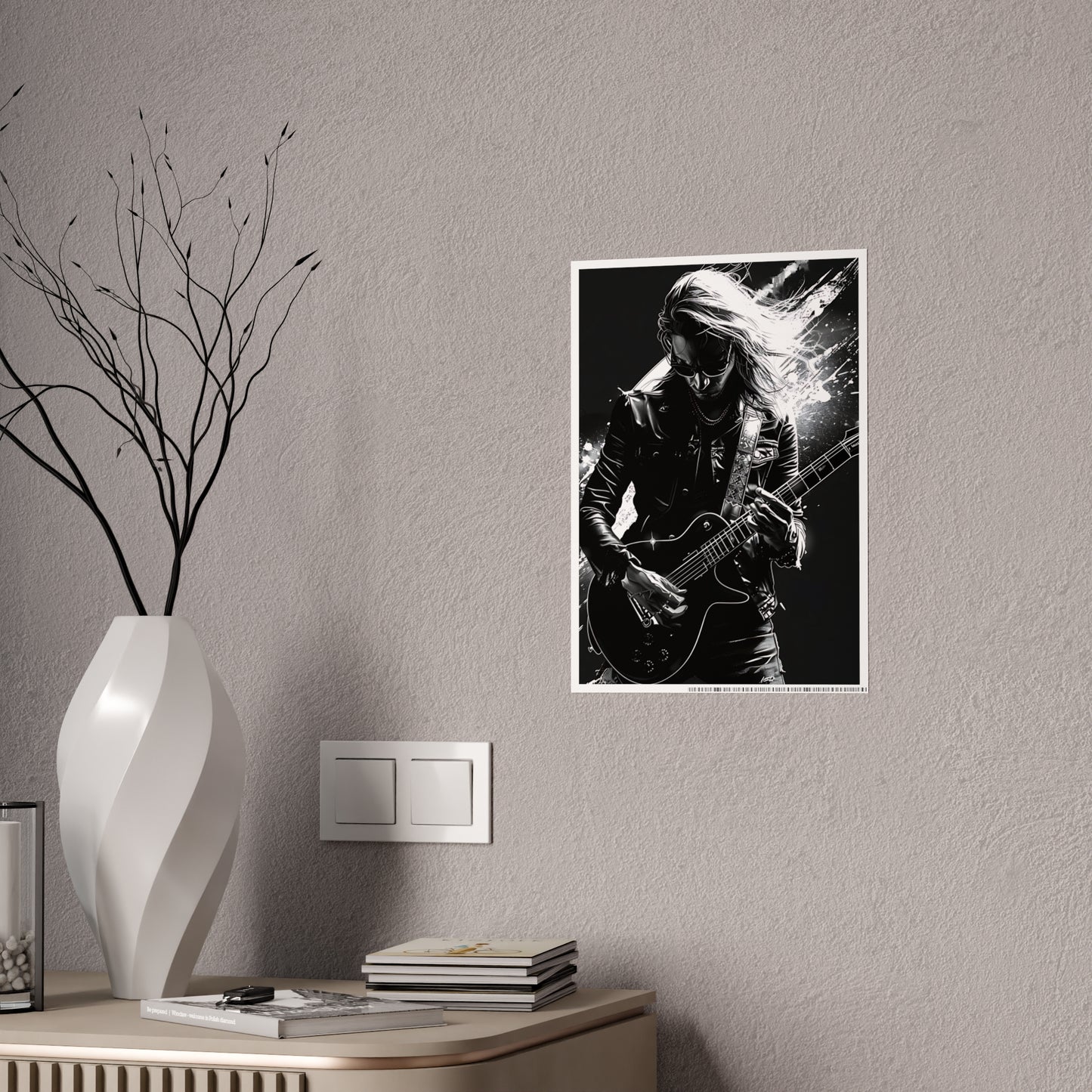 Rock Guitarist Poster - Music Wall Art, Home Decor for Musicians, Bedroom Decor & Rock & Roll Concert Memorabilia - VYBE Shop