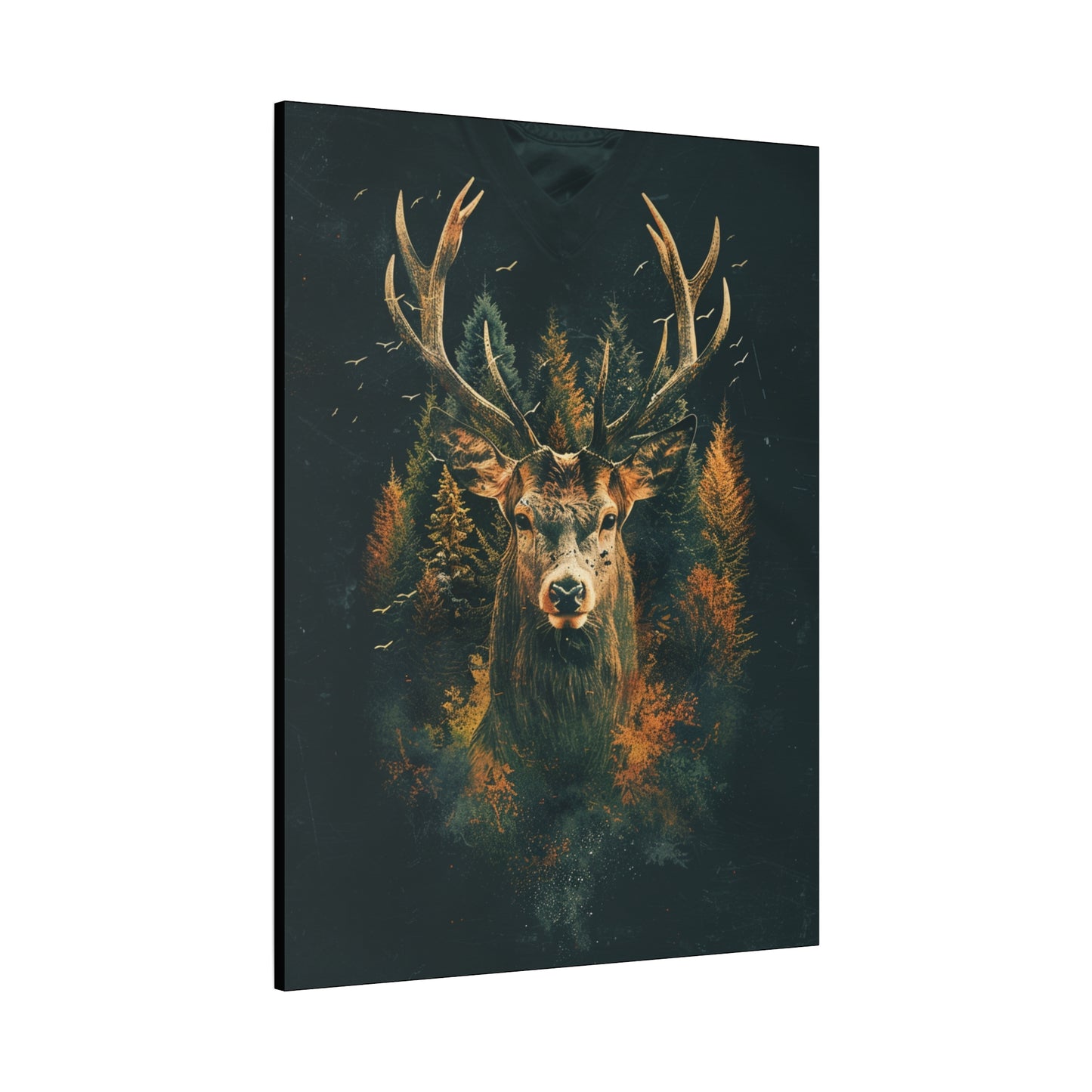 Majestic Stag Canvas Art Print, Nature Decor, Wildlife Wall Art, Rustic Home Decor, Gifts for Animal Lovers - VYBE Shop