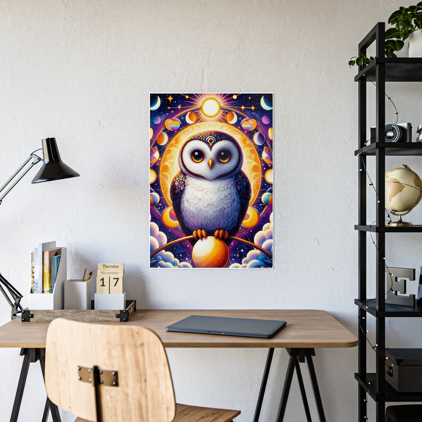 Colorful Owl Wall Art Poster - VYBE Shop