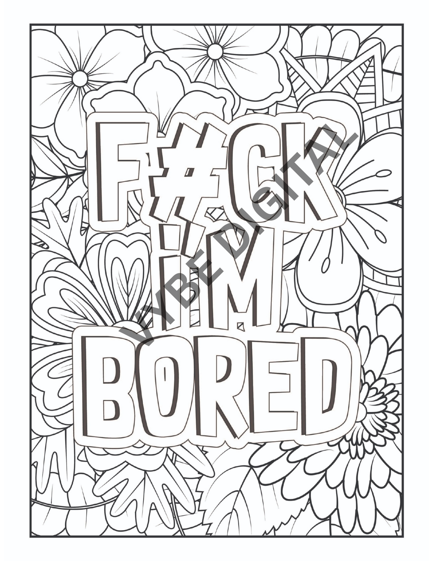 Vulgar Words Coloring- 100 pages