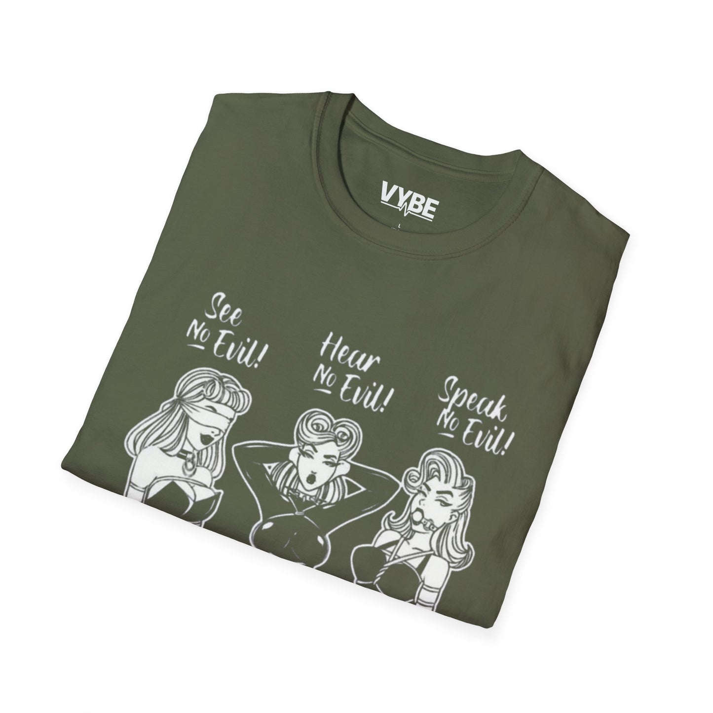 See No Evil, Hear No Evil, Speak No Evil T-Shirt - VYBE Shop