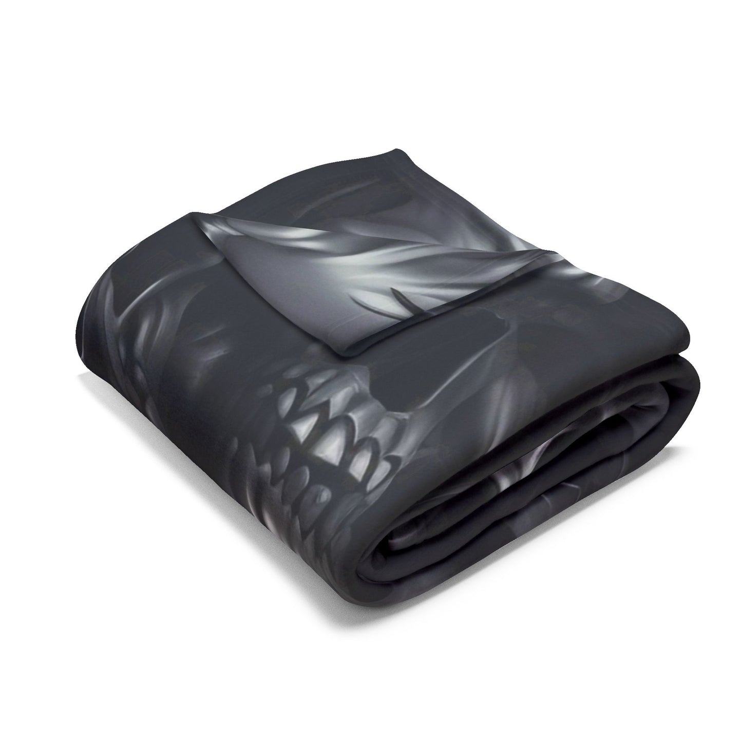 Gothic Skull Fleece Blanket
