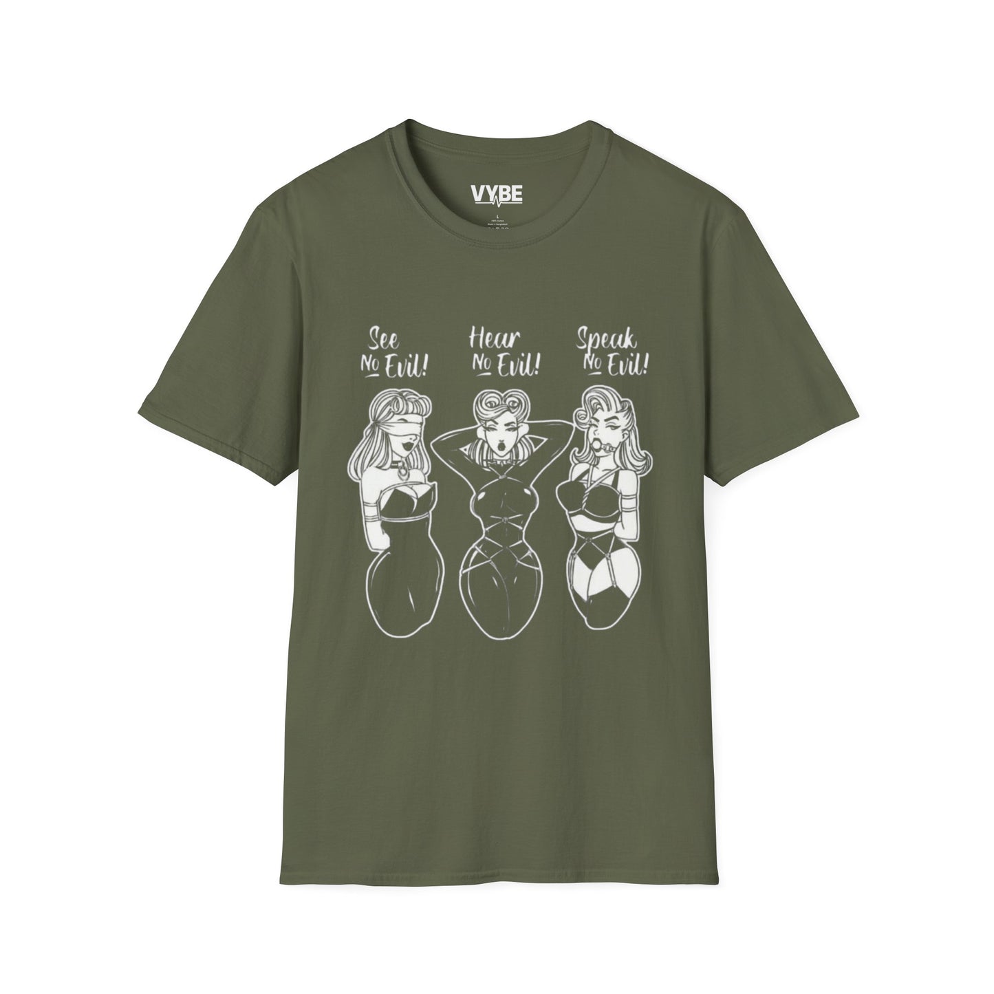 See No Evil, Hear No Evil, Speak No Evil T-Shirt - VYBE Shop