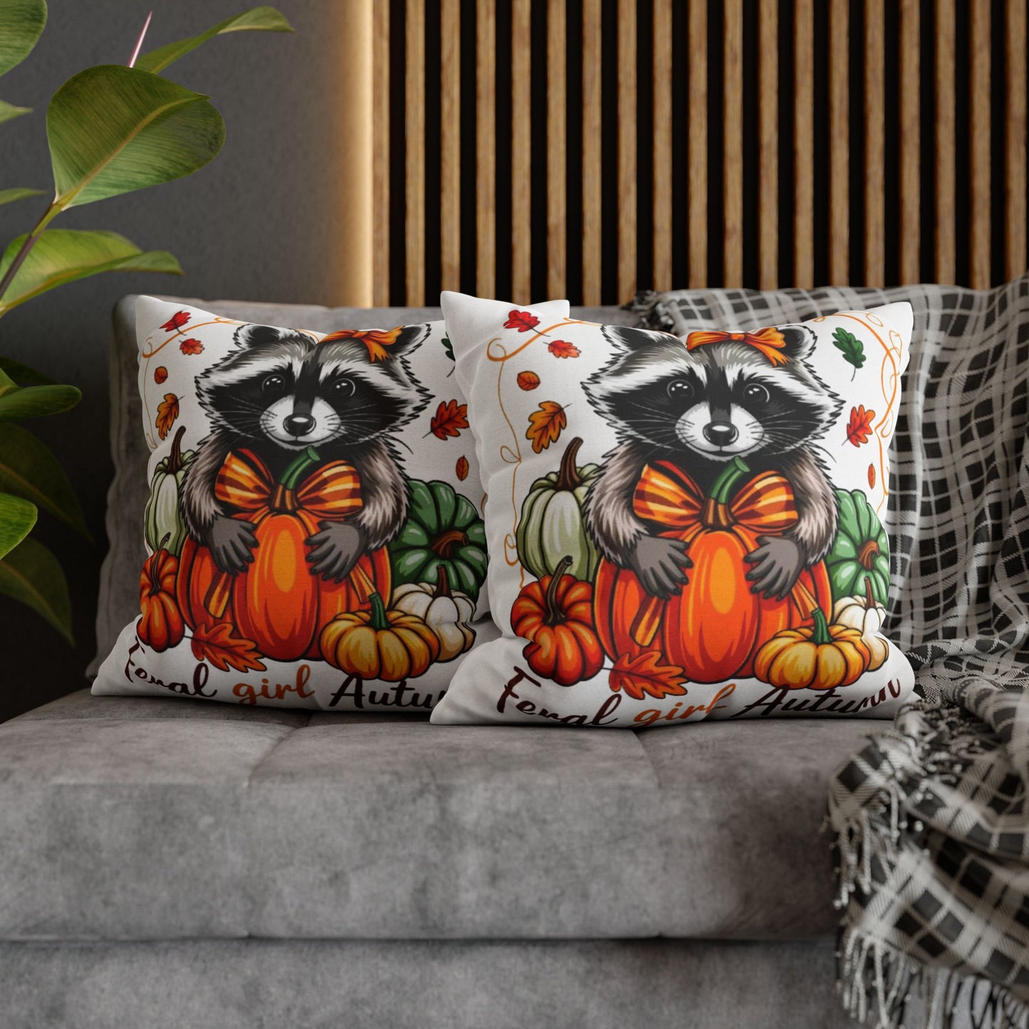 Autumn Raccoon Pillowcase for Cozy Home Decor and Fall Gifts for Animal Lovers - VYBE Shop
