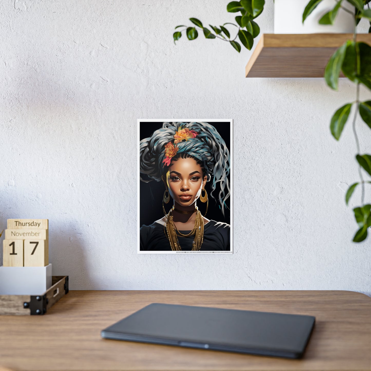 AfroArt Wall Art Poster - Bohemian Vibe Glossy Home Decor - VYBE Shop