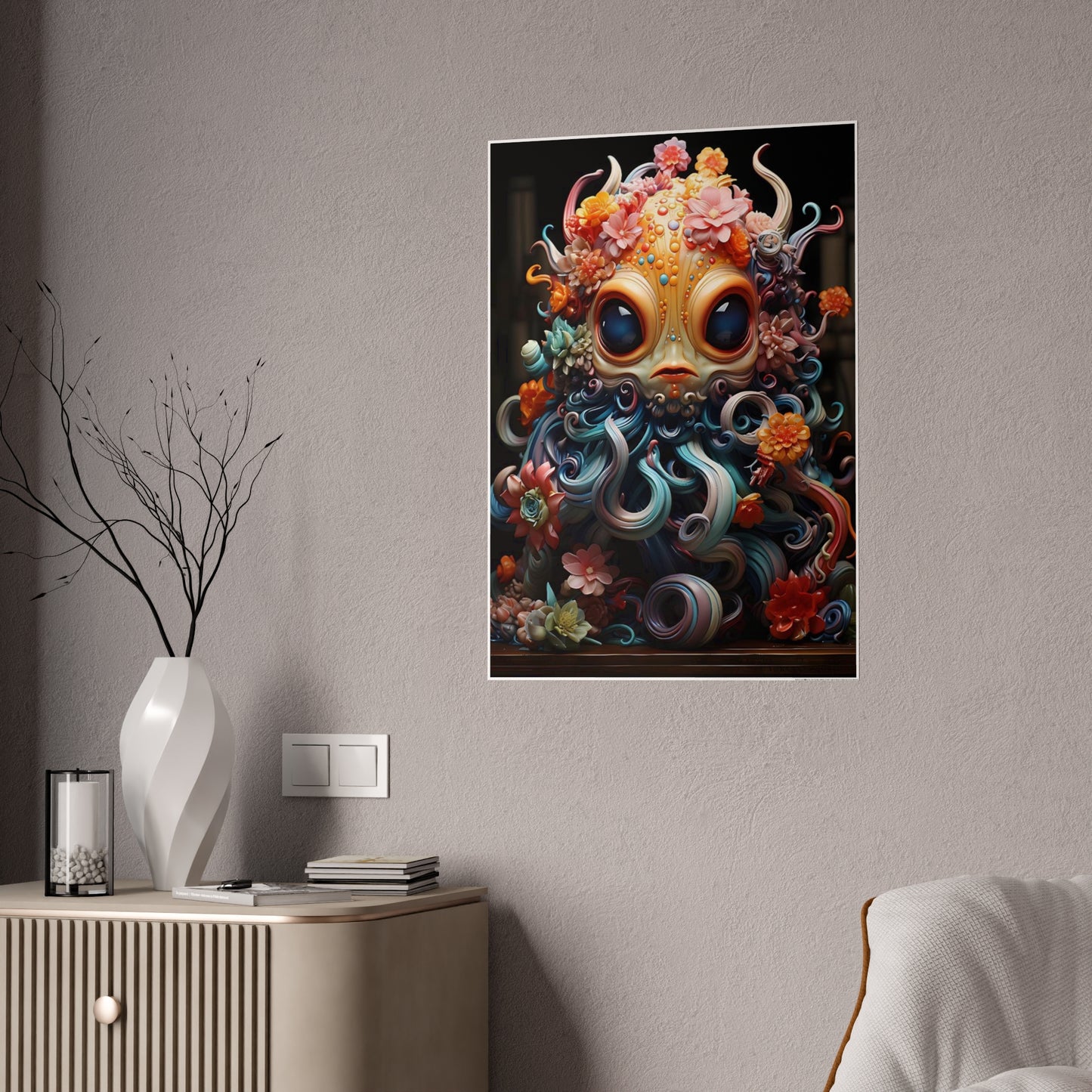 Vibrant Cute Creature Poster - Adorable Wall Art for Home Decor - VYBE Shop