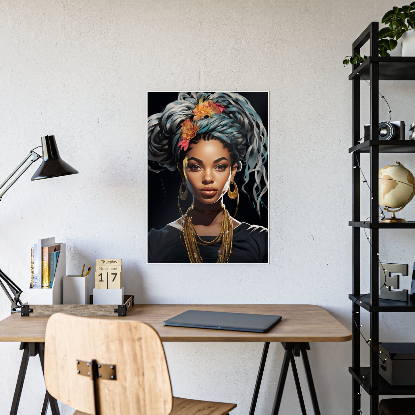 AfroArt Wall Art Poster - Bohemian Vibe Glossy Home Decor - VYBE Shop