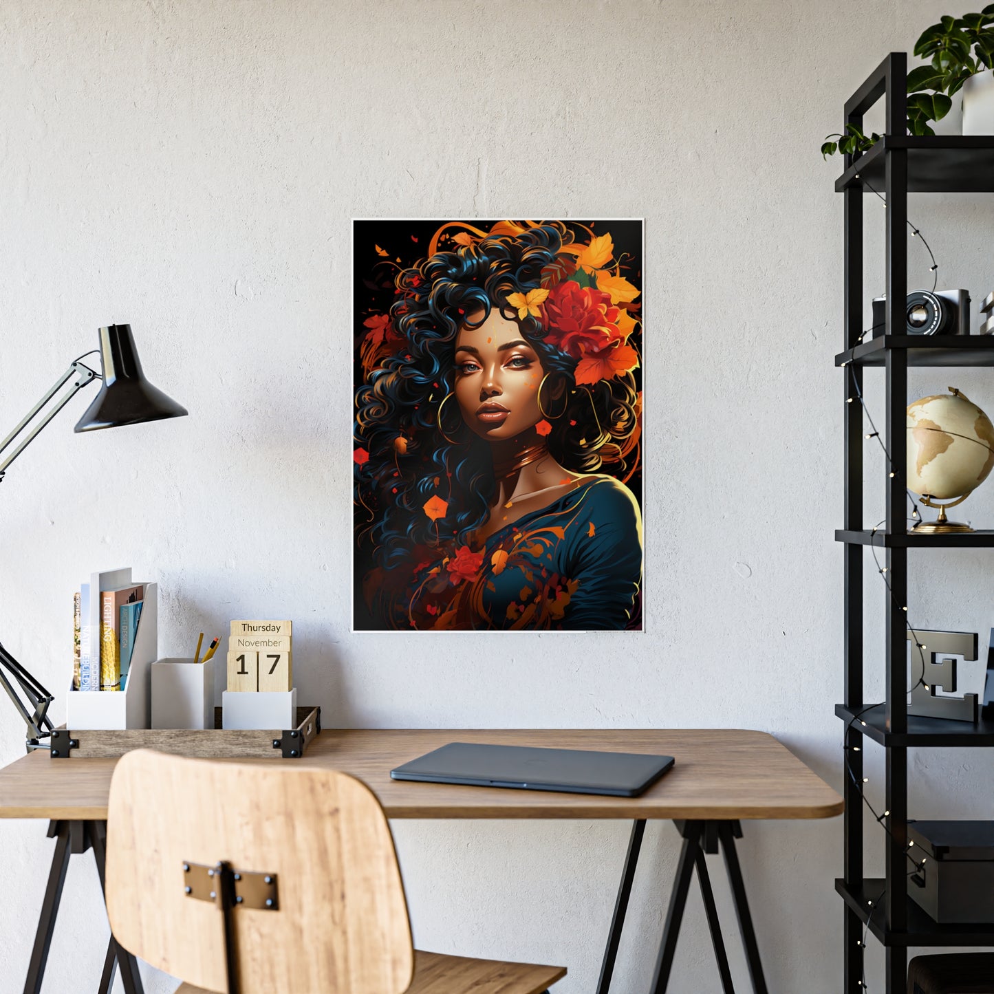 AfroArt- Beautiful Afrocentric Woman Poster - VYBE Shop